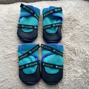 Healers Teal and Black Dog Boots